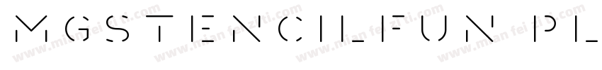 MgStencilFun Plain字体转换